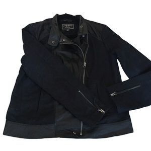 Lucky Brand goat leather jacket with cotton exterior